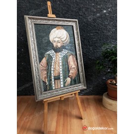 Mermer Mozaik Tablo Osmanlı Padişahları Mehmed Celebi Han